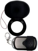 Spirit - Cock ring vibrante con telecomando Nero