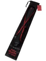 Sweet Anticipation - Collare e Guinzaglio  PVC Similpelle Nero Rosso - immagine 5