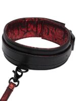 Sweet Anticipation - Collare e Guinzaglio  PVC Similpelle Nero Rosso - immagine 3