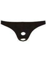 Tanga Aperto con Effetto Special Elasticizzato Nero L