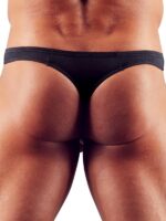Tanga Aperto con Effetto Special Elasticizzato Nero L - immagine 3