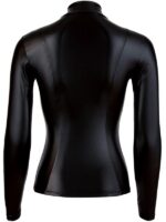 Top manica lunga con zip Elasticizzato  Nero L - immagine 4