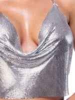 Top Metallo  Argento - immagine 5