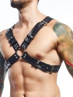 Arnese a X  Similpelle Nero S/L - immagine 3